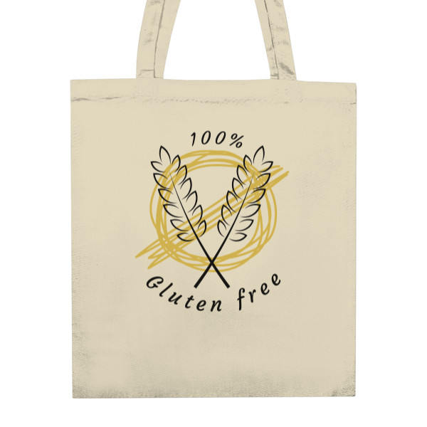 Plátěná taška glutenfree béžová